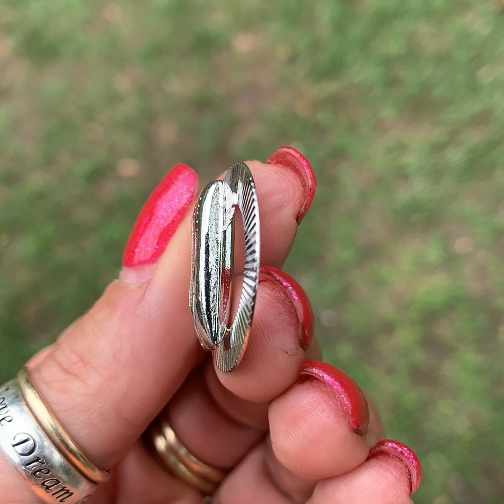 Vintage Sterling Cruise Ship Circle Disc Charm - Picture 7 of 16